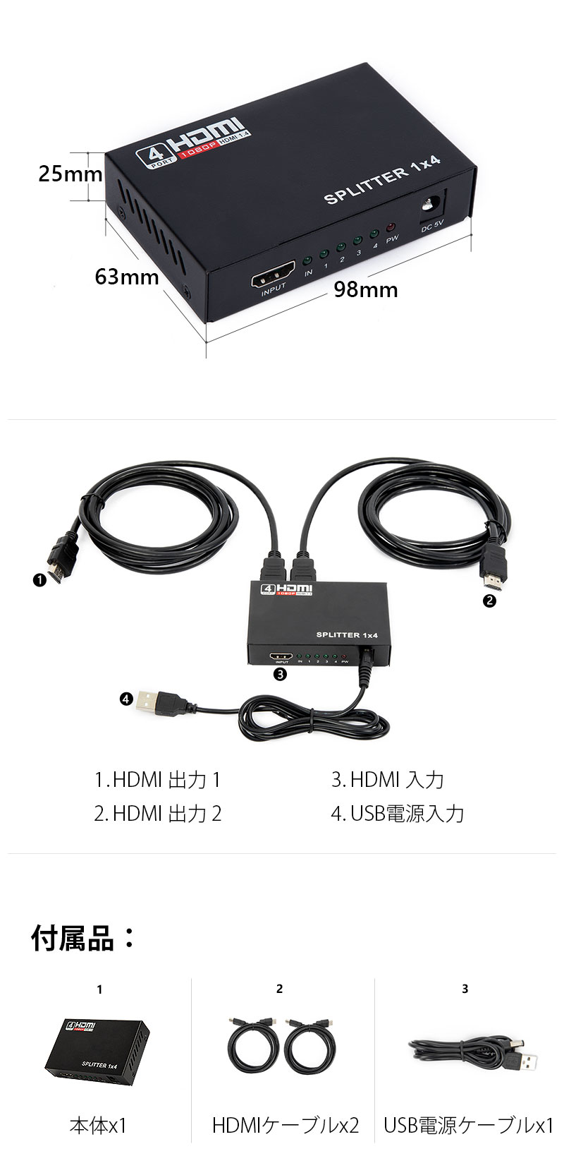 hdmi 分配器 Eonon